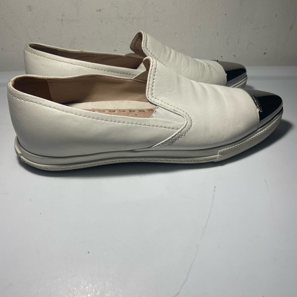 Miu miu / Miu Miu White snearker shoes color White sz 37 - Picture 2 of 15